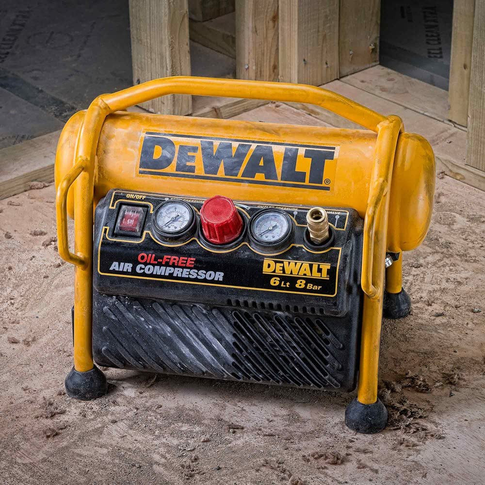 Kit Finishing Pin Nailer DPN2330 + Compressor DPC6MRC + Headless Mini Pin Box Dewalt CPROF374