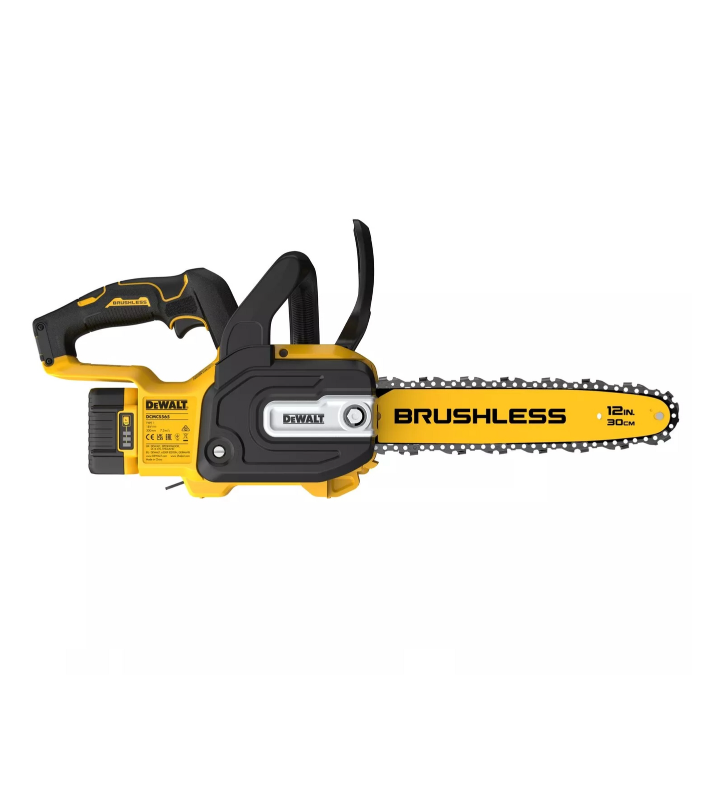 Motosierra Compacta XR 18V 30cm con batería y cargador Dewalt DCMCS565P1