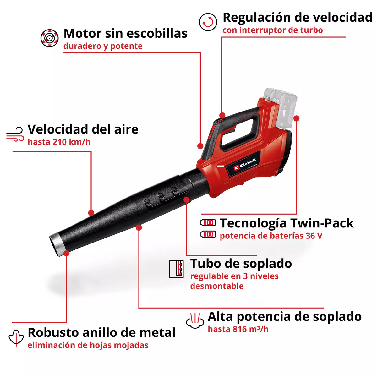 Accu-blazer 210 km/u GP-LB 36/210 Einhell