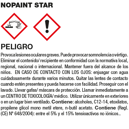 Graffitireiniger Fles 1L Fila NOPAINT STAR