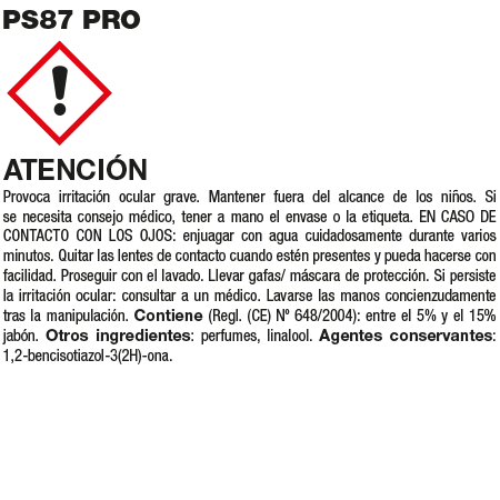 Fila PS87 PRO Professional Degreasing Cleaning Bottle 1L