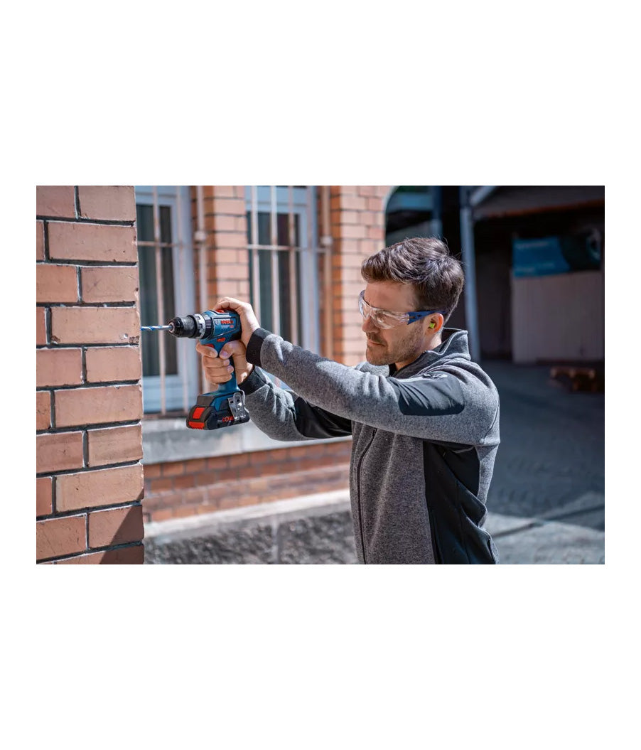 Hamerboormachine 18V met 2bat 4Ah + Lader + Koffer Bosch GSB 18V-90 C