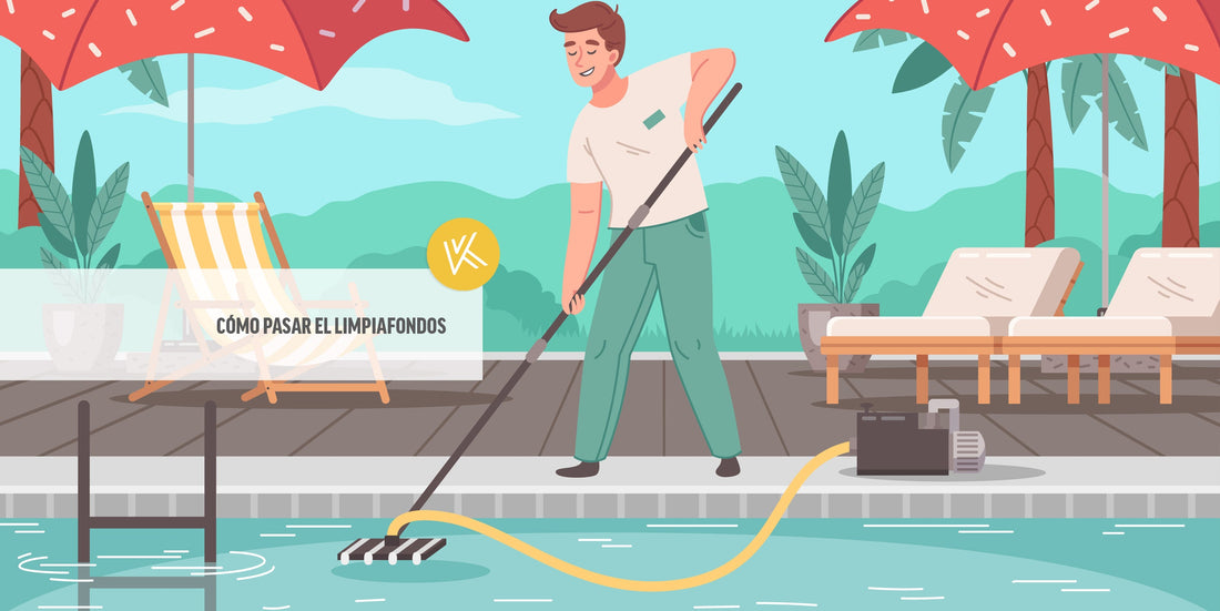 Cómo pasar el limpiafondos de piscina