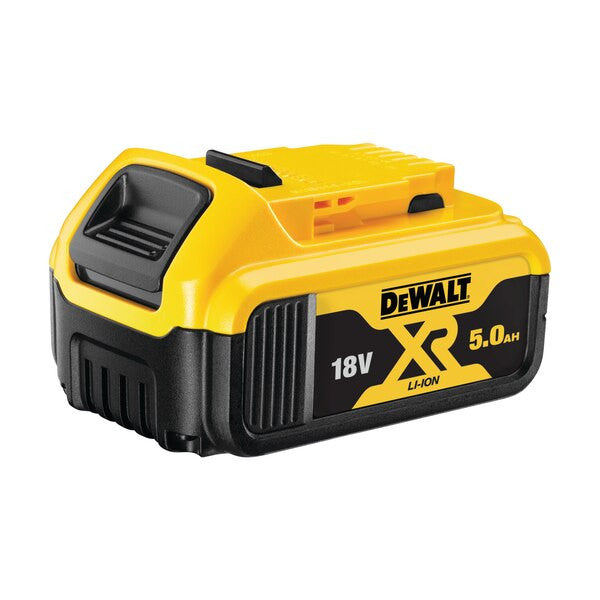 Set van 2 XR LI-ION 5 A.H railbatterijen en Dewalt DCB1104P2 oplader