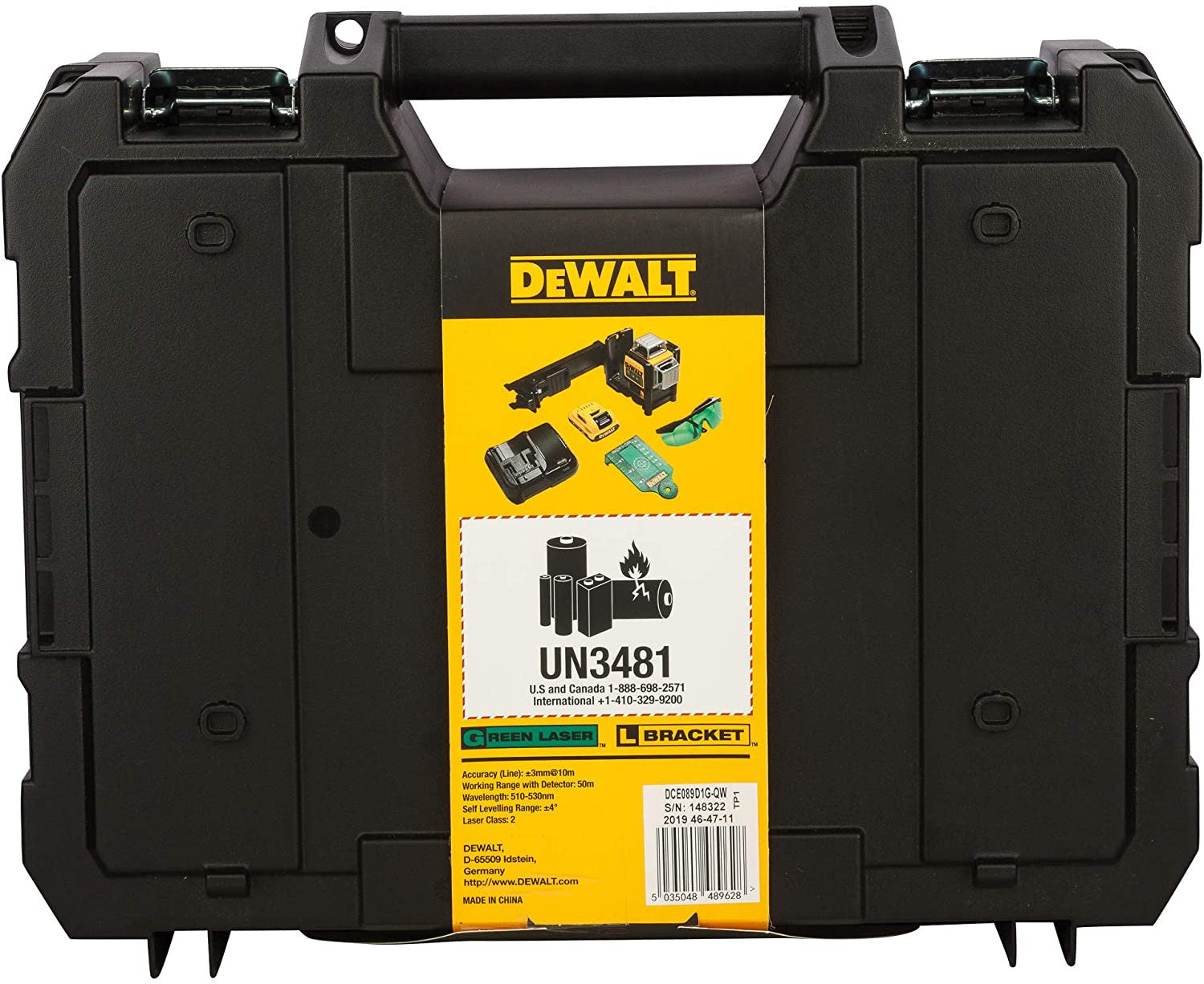 Nivel láser Verde 3 lineas 360º con batería 12V Max Dewalt DCE089D1G DEWALT - 9