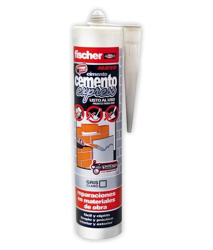 310ml patroonplamuur Fischer Cement Express Lichtgrijs