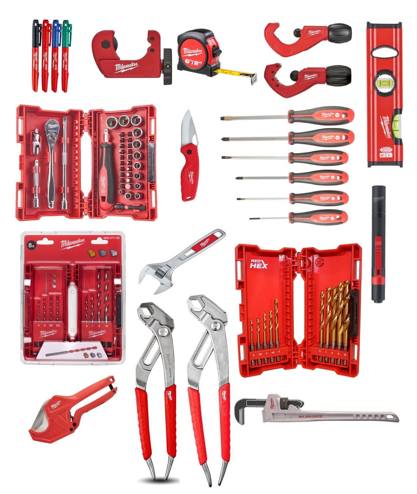 Packout Installer Kit with 17 Milwaukee tools