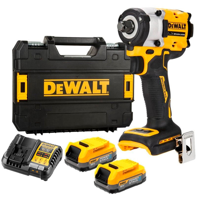 Dewalt DCF921E2T XR 18V ​​POWERSTACK borstelloze slagmoersleutel