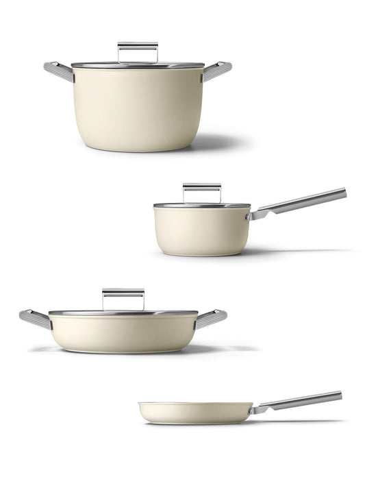 Smeg Mate Cream Kitchenware Set 4 Pieces