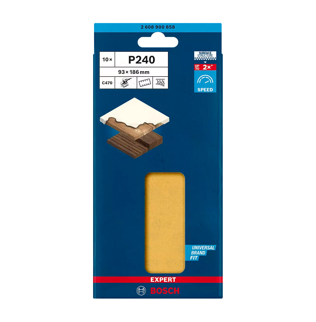 Bosch Expert C470 sandpaper 93x186mm 10 pcs