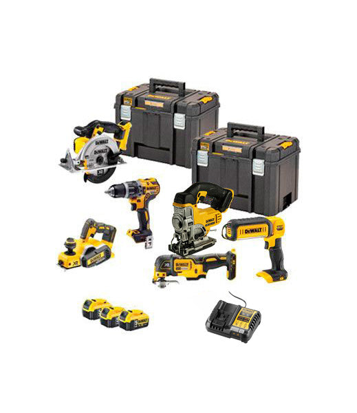 Power kit 6 Dewalt battery-powered tools 18V DCK665P3T