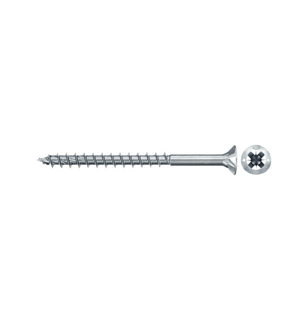 Box of 200 PowerFast FPF II CZP Chipboard Screws with PZ Recess and Partial Thread from Fischer