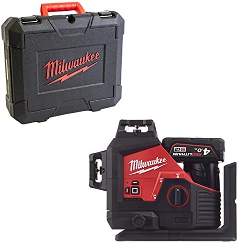 3-Lijns Laserwaterpas Groen M12 Batterij + Lader + Draagtas Milwaukee M123PL-401C