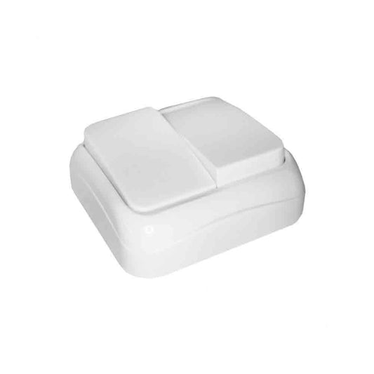 Dubbele opbouwschakelaar Serie Spa Wit EDM 43156