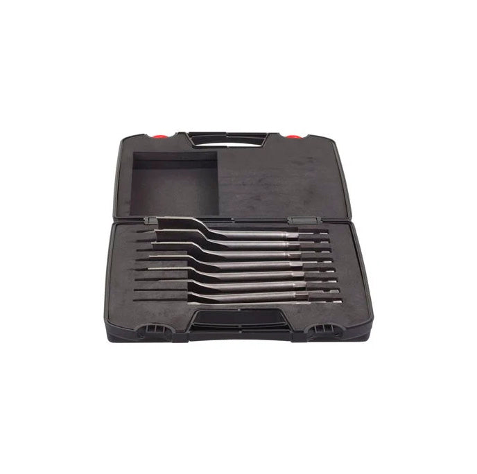 Set met 8 Milwaukee FB-schepboren van 160 mm in etui
