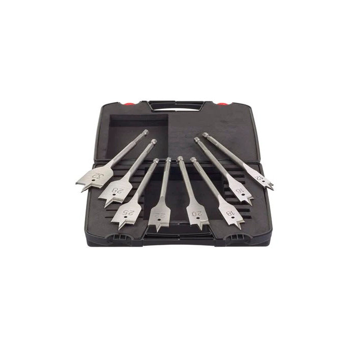 Set met 8 Milwaukee FB-schepboren van 160 mm in etui