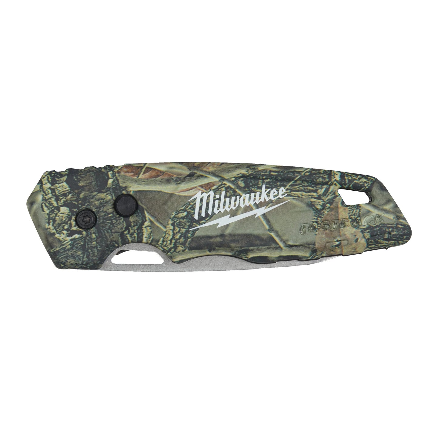 Mes met scherp lemmet, camouflage FASTBACK Milwaukee