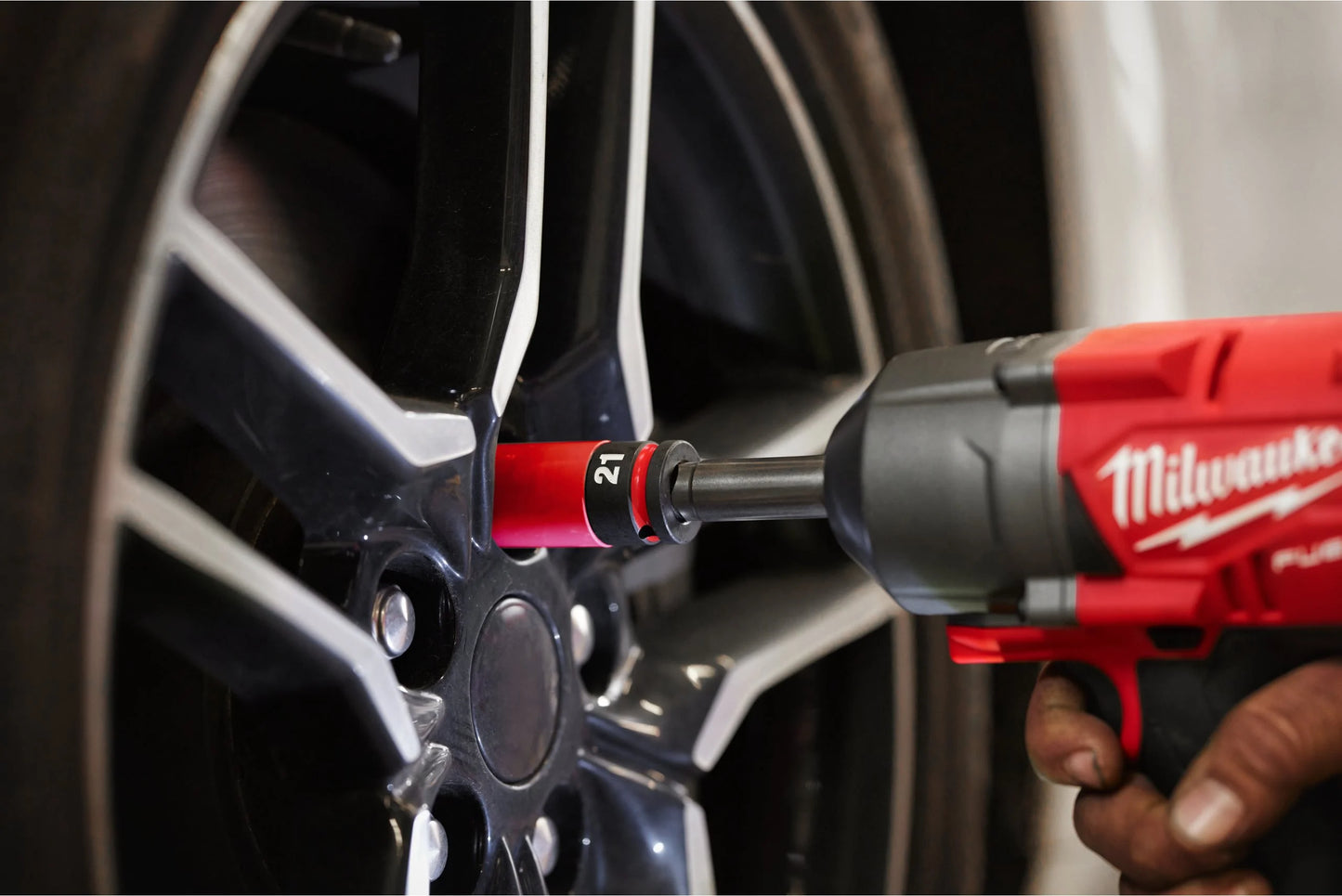 Milwaukee 3-Piece 1/2" Hex Impact Socket Set for Tires