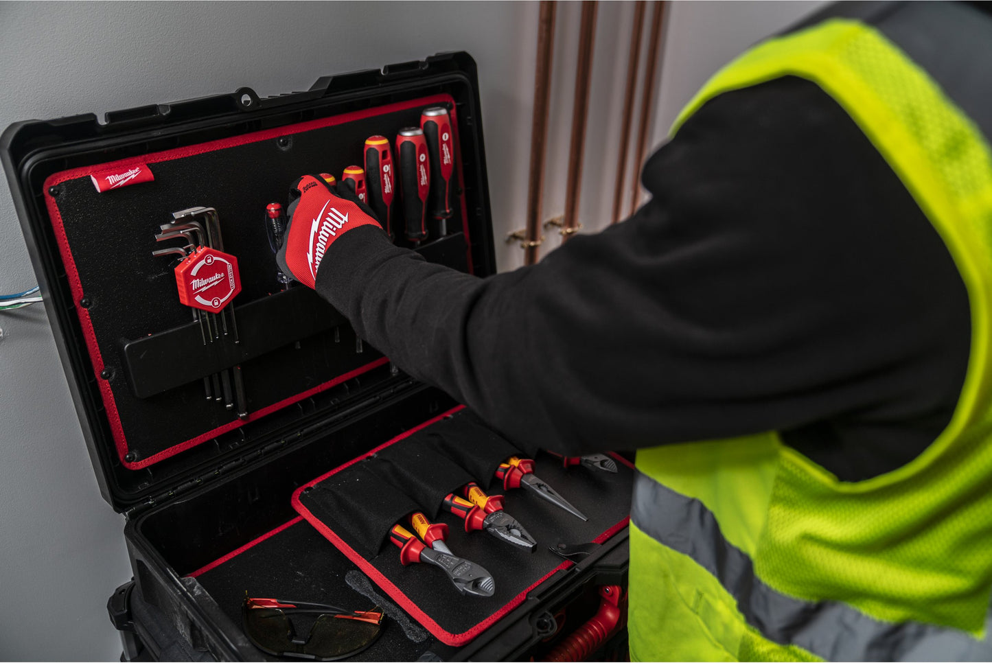 PACKOUT Loodgietersset 74 stuks voor sanitair Milwaukee