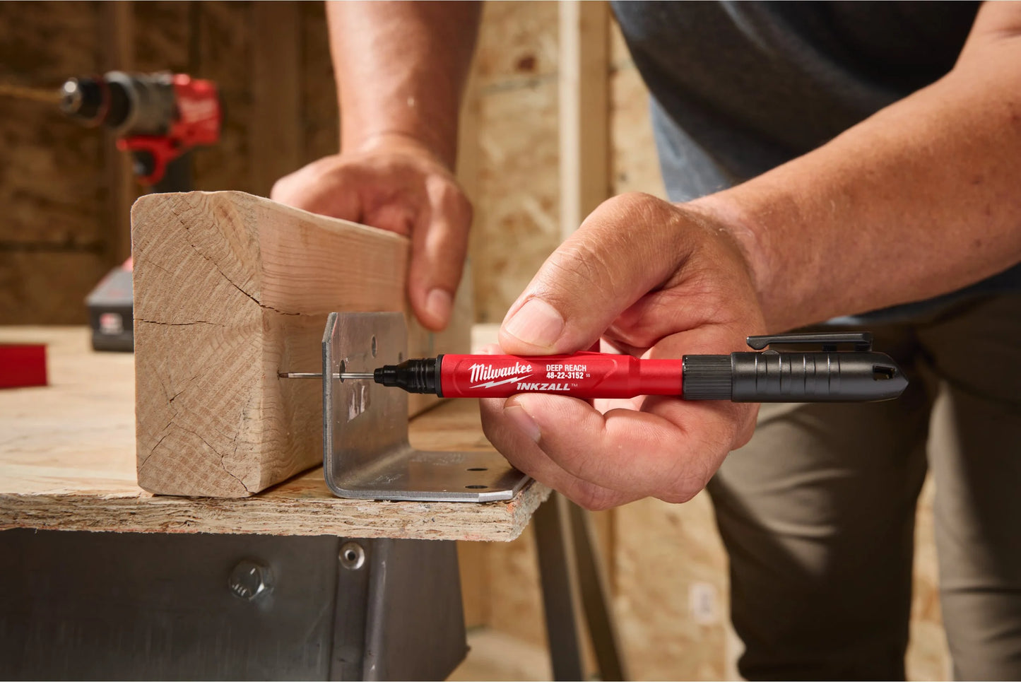 Milwaukee ultradunne stift met groot bereik, zwart