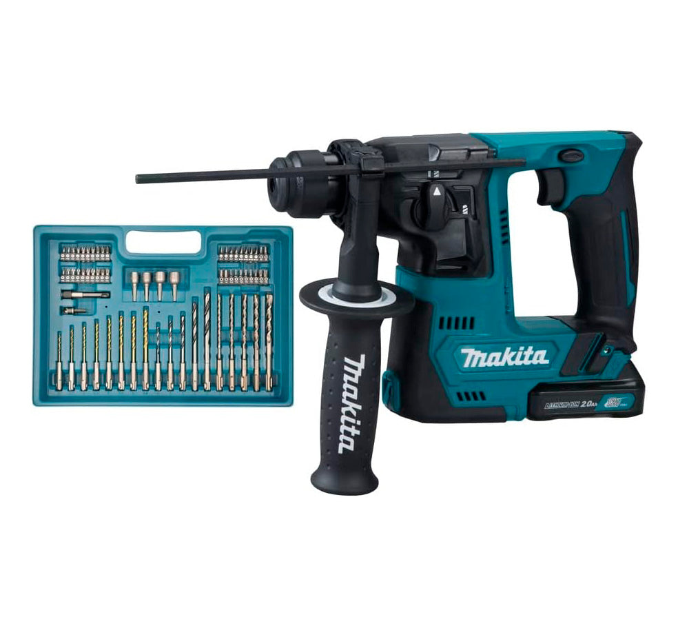 10.8V Rotary Hammer with Accessories 2 Batteries 2.0Ah + Charger + Case Makita HR140DSAE1