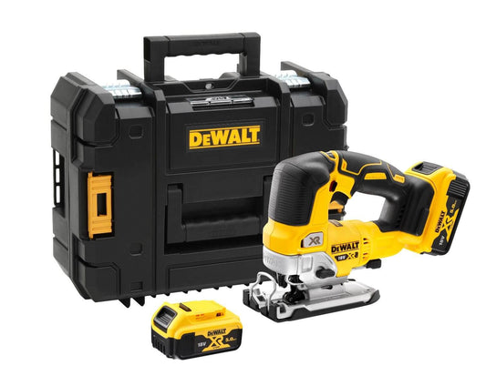 Dewalt borstelloze accu decoupeerzaag XR 18V 135mm met koffer en 2 x 5Ah accu's DCS334P2