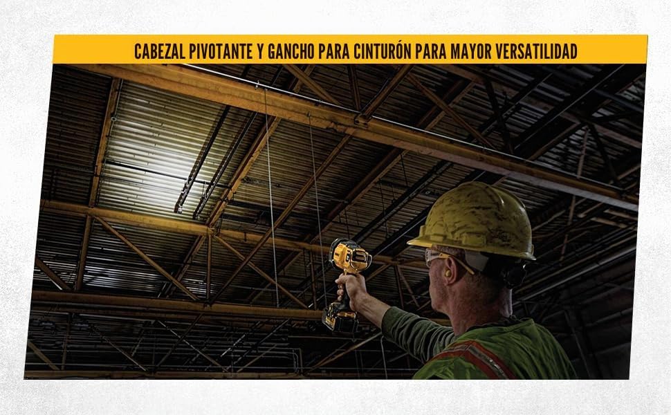 Dewalt DCL040 XR 18V roterende kop LED zaklamp