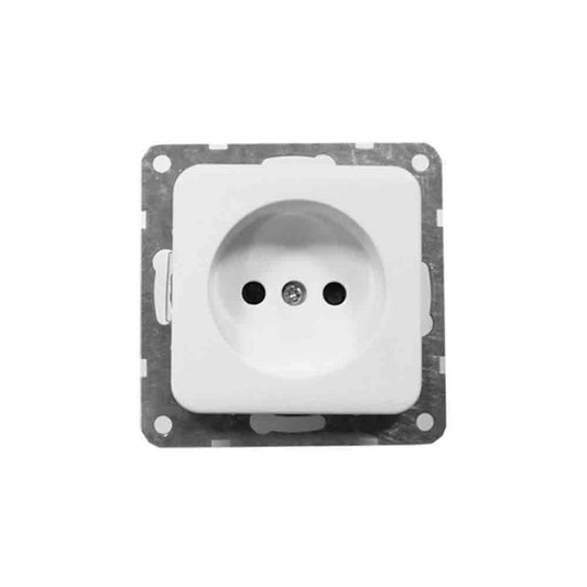 Inbouwvoet 10-16A, serie Term Blanco EDM 65304