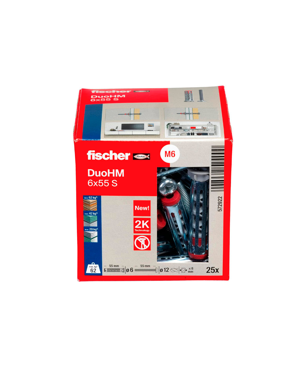 DuoHM S TX Fischer-pluggen, 25 stuks