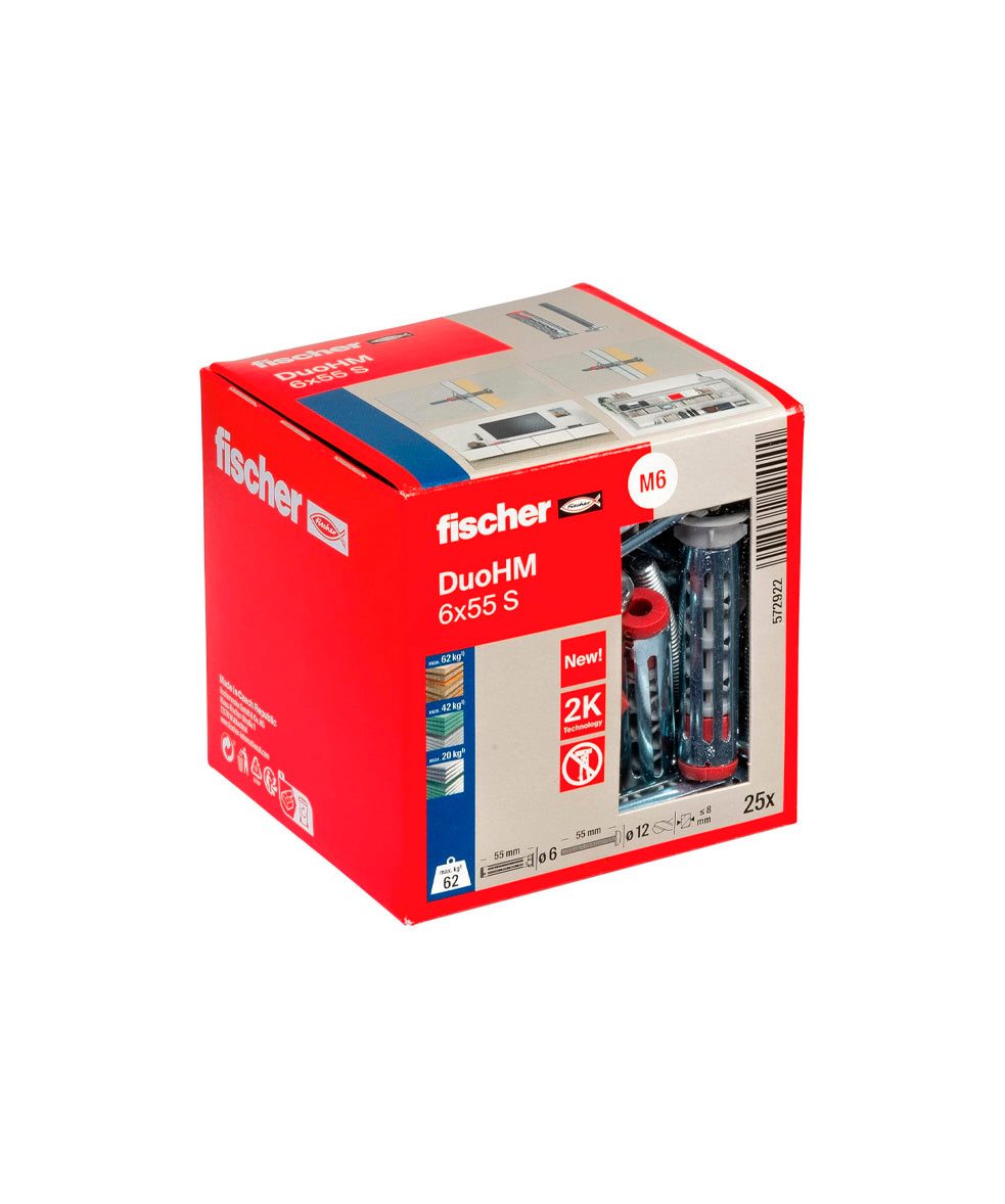 DuoHM S TX Fischer-pluggen, 25 stuks