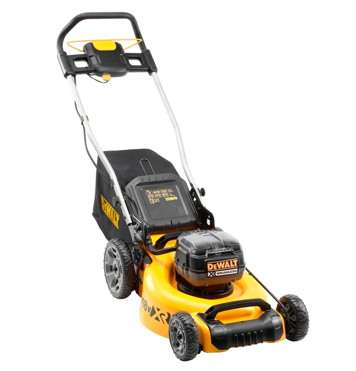 Cortacésped sin escobillas XR 2x18V 48cm + 2bat 5Ah + Cargador Dewalt DCMW564N