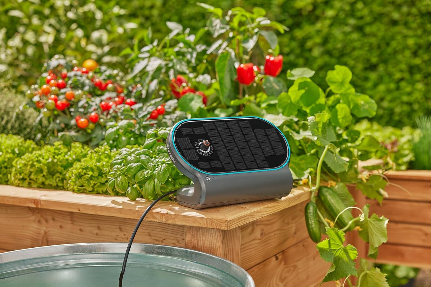 AquaBloom L Automatische, op zonne-energie werkende irrigatieset van Gardena 13330-20