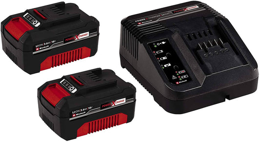 Set of 2 batteries and charger 18V 3.0Ah Einhell PXC Starter Kit 4512083