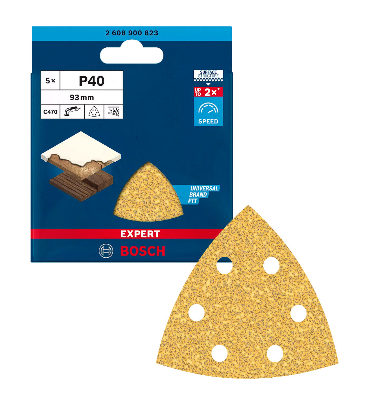 Sandpaper for Delta Expert Sander C470 5 pcs Bosch