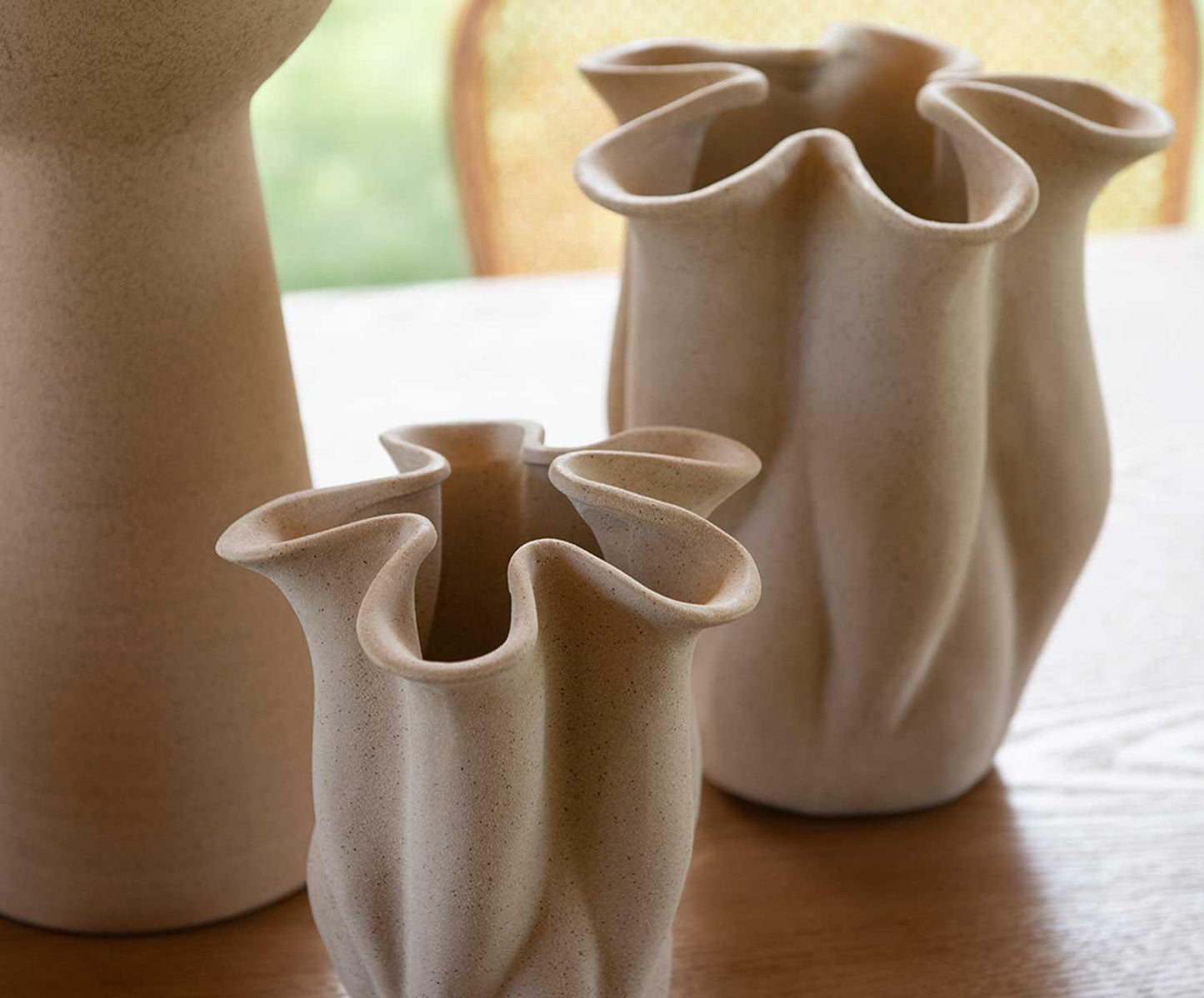 Keramische vaas Bloem 20x19,5x24cm Andrea House