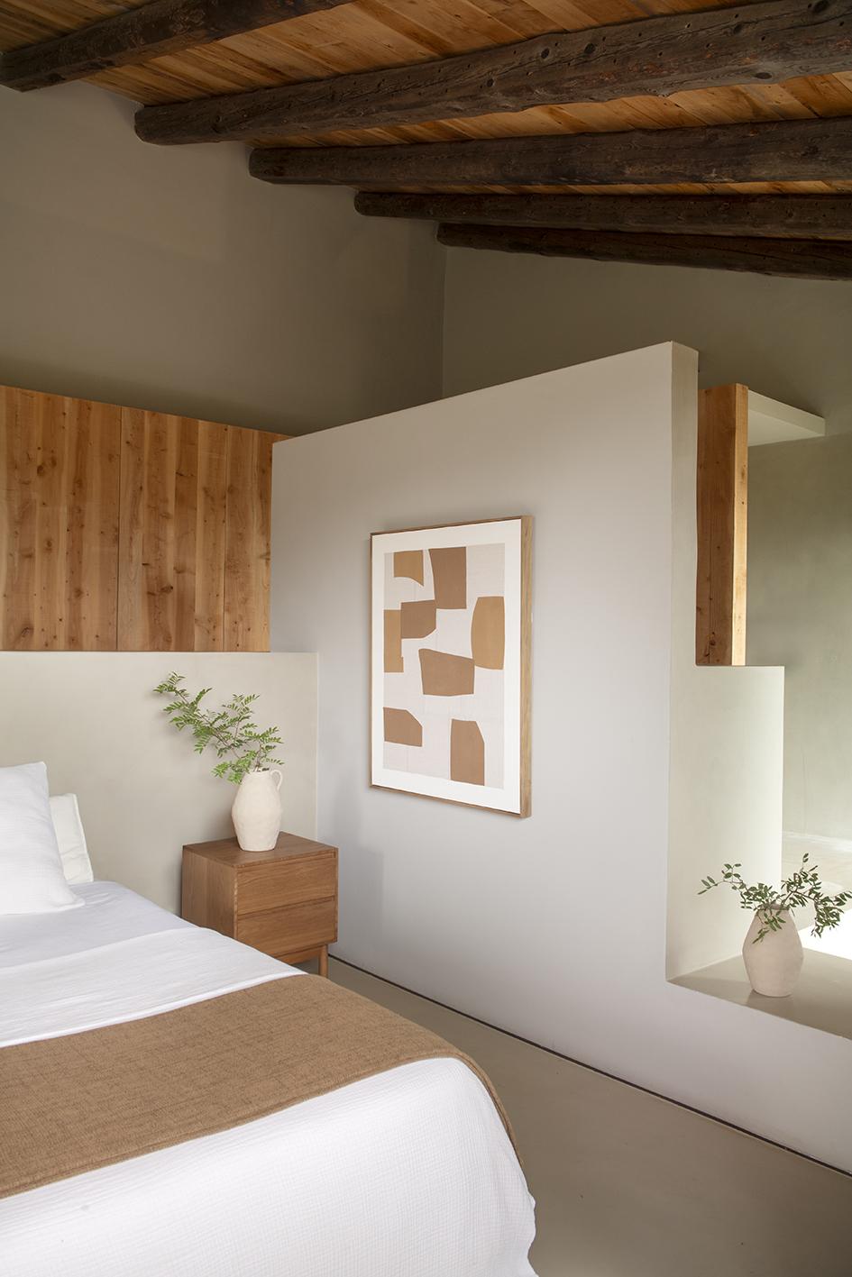 Beige aardewerken vaas Masaka 30 cm Andrea House