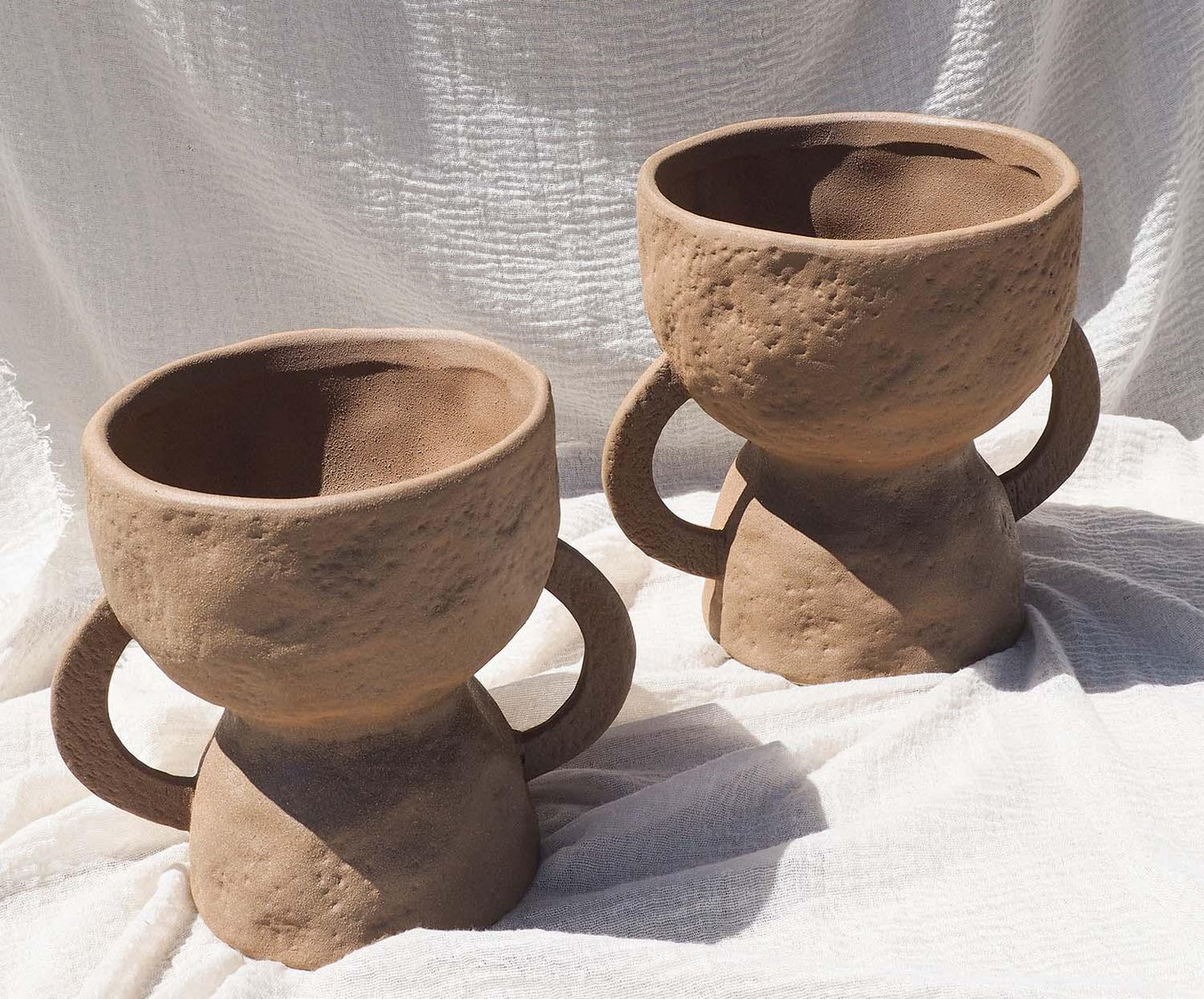 Migori Andrea House bruine keramische trofee vaas