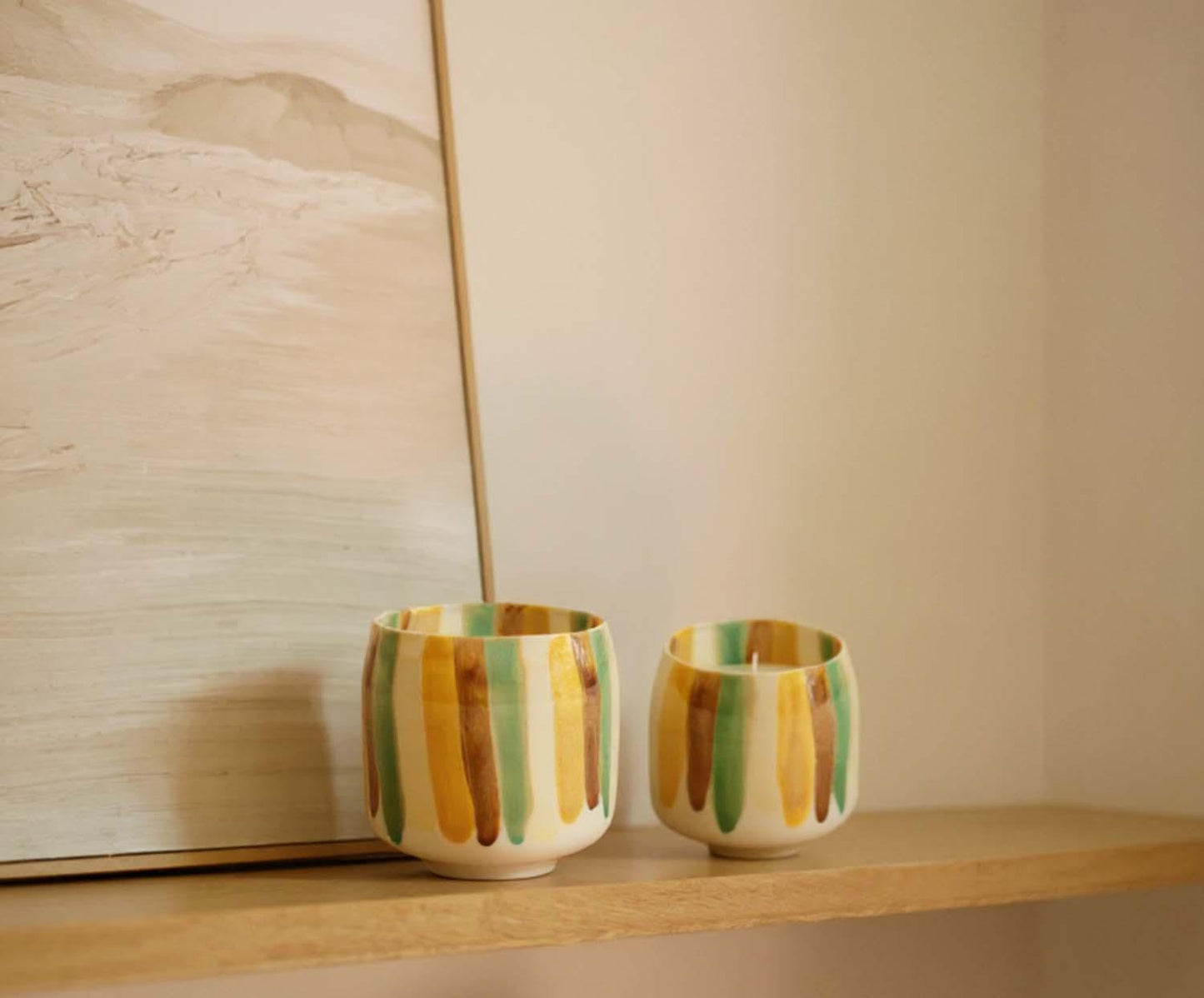 Vela cerámica Lima con arma de Vainilla Andrea House