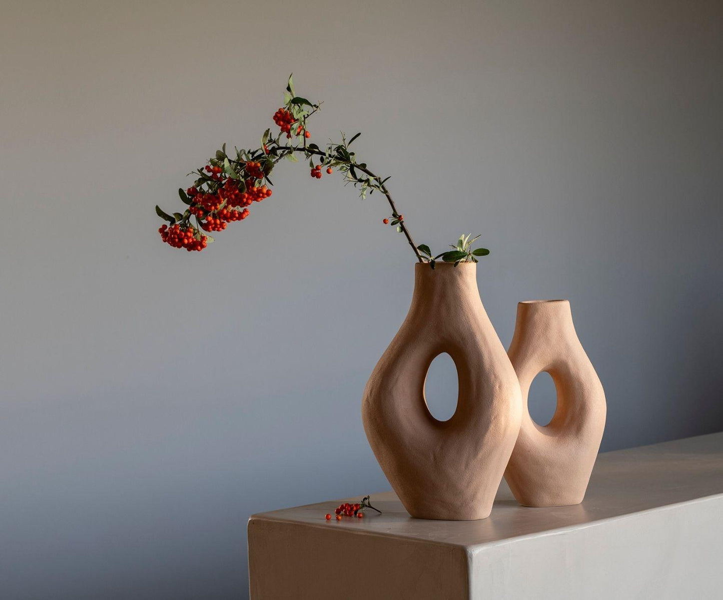 Jarrón de cerámica terracota Duala Andrea House