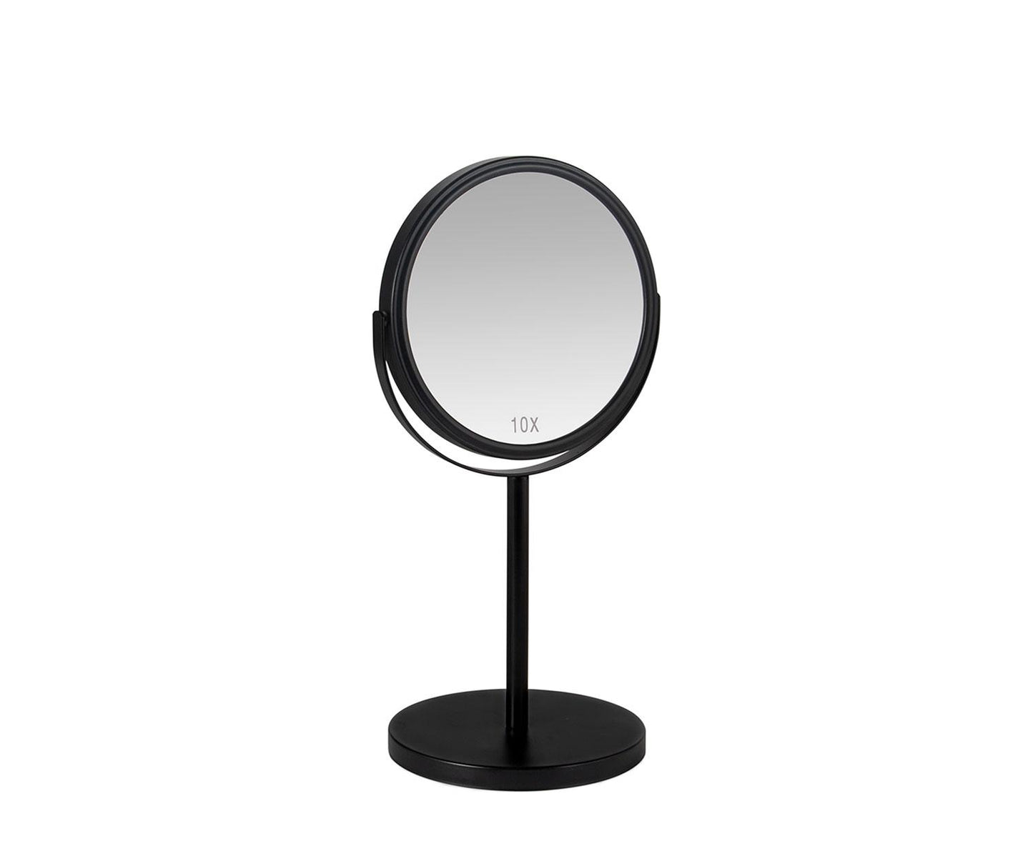 Andrea House 10x Magnifying Mirror, Matte Black with Stand