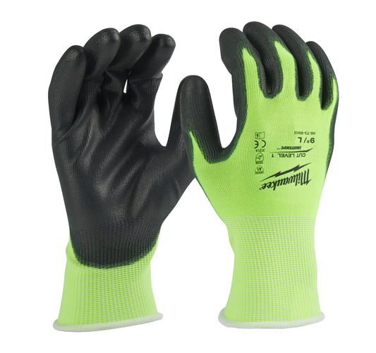 Milwaukee HI-VIS CUT Level A High Visibility Cut Resistant Gloves