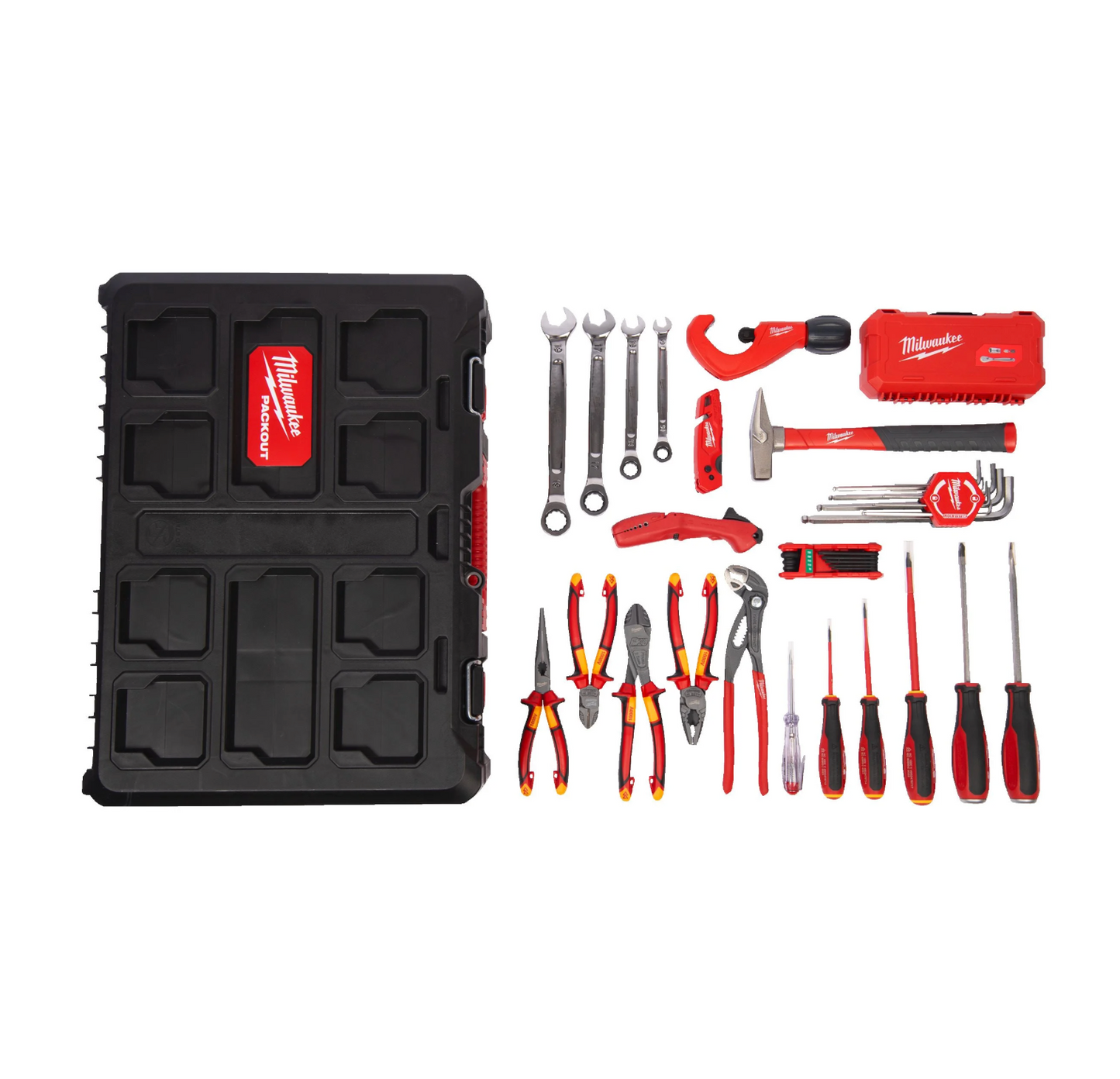 PACKOUT Loodgietersset 74 stuks voor sanitair Milwaukee