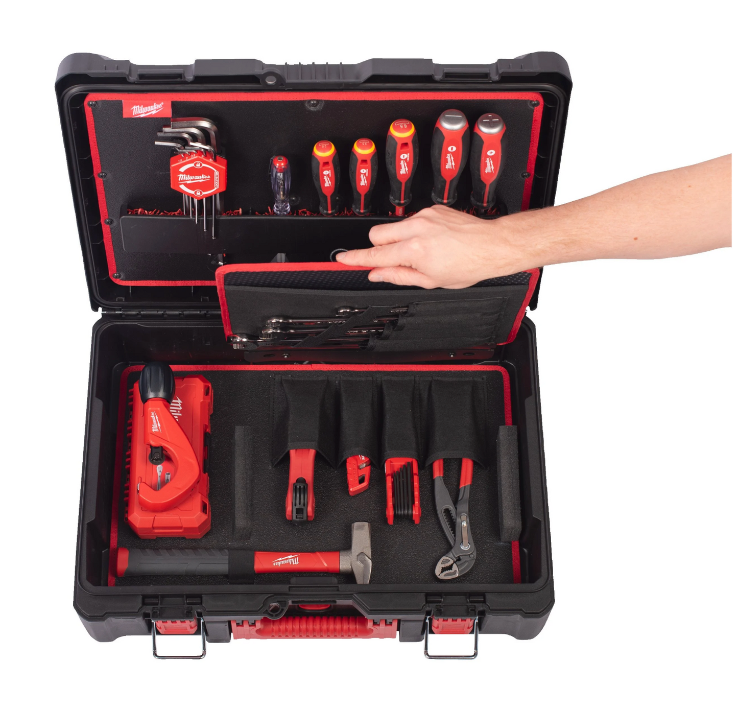 PACKOUT Loodgietersset 74 stuks voor sanitair Milwaukee