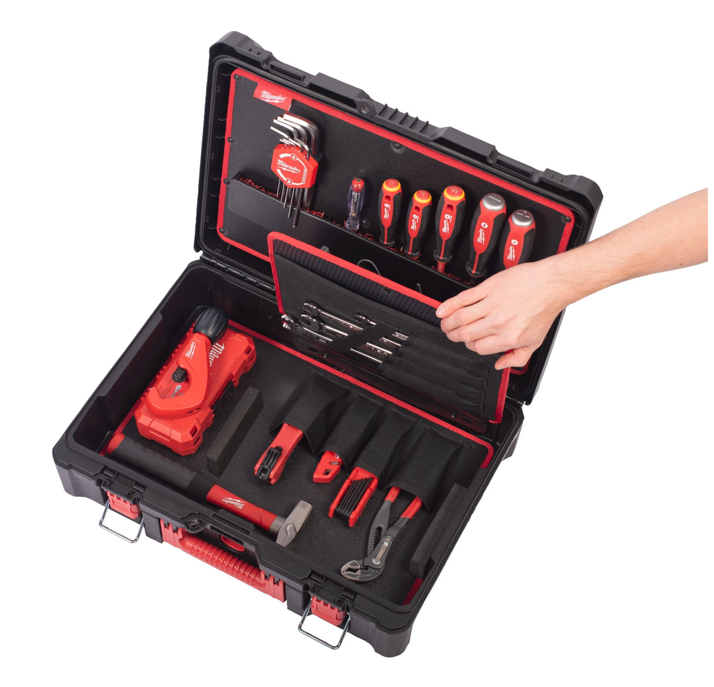 PACKOUT Loodgietersset 74 stuks voor sanitair Milwaukee