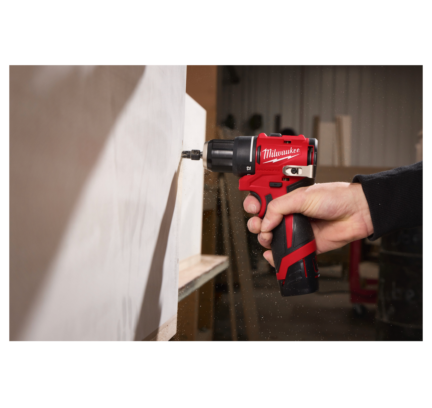 Subcompacte klopboormachine M12 + 2Ah-accu + oplader + koffer Milwaukee M12 BLPDRC-202C