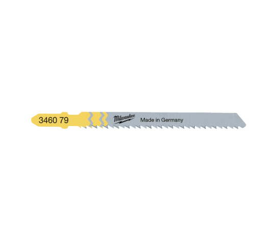 Pak van 5 decoupeerzaagbladen voor werkbladen en laminaat, 75 x 2,5 mm, T 101 BR, Milwaukee