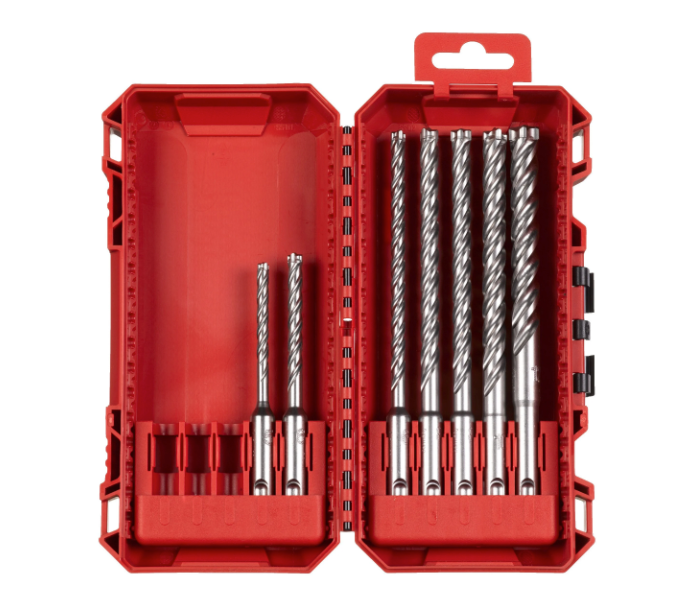 Milwaukee MX4 NG 4-Cutter SDS-Plus Drill Bit Set, 7-Piece