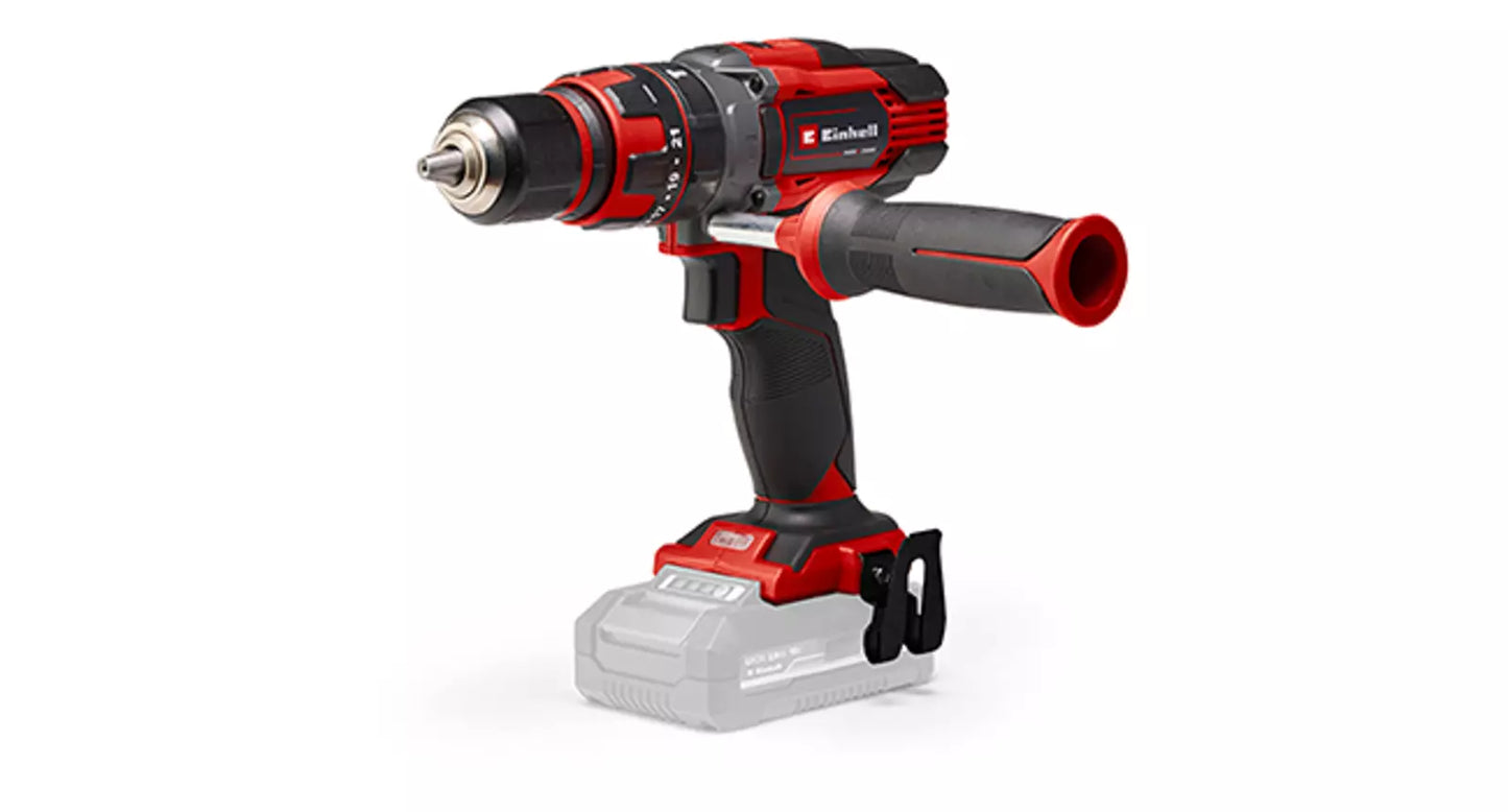 Set van 5 elektrisch gereedschap + 2 accu's + oplader TE-TK 18/5 +2 (CD+CS+WS+JS+HD) Einhell