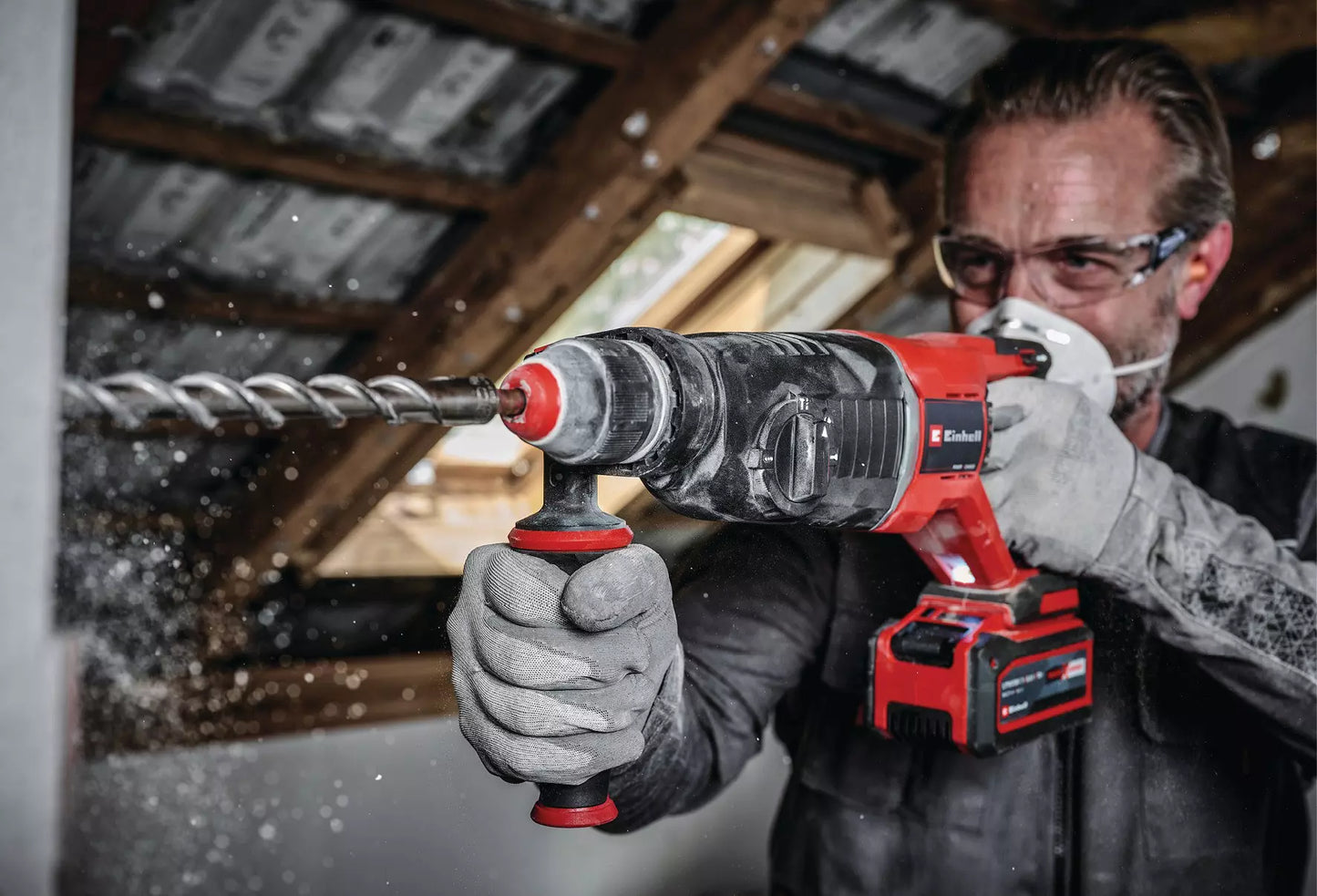 18V SDS-Plus 2.6J hammer drill with carrying case Einhell TP-HD 18/26 D Li BL - Solo