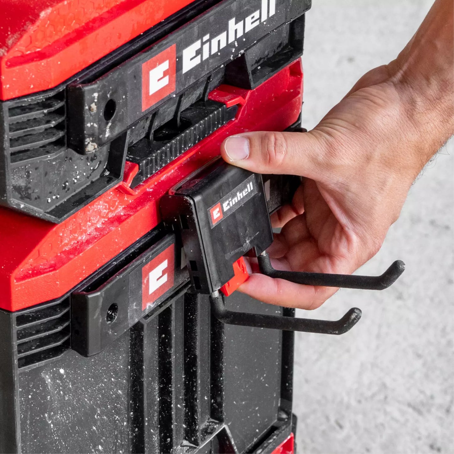 Double hook for Einhell E-Case system